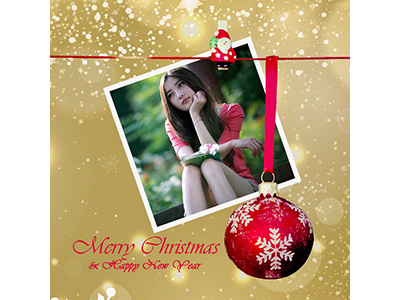 Khung ảnh merry christmas and happy new year