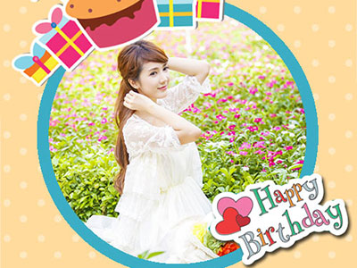 Khung ảnh happy brithday