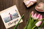 Ghép ảnh tình yêu với hoa Tulip trực tuyến