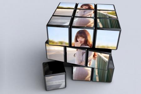 Tạo khung ảnh  khối Rubik cực đẹp