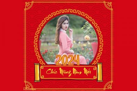 Khung ảnh avatar Tết 2024
