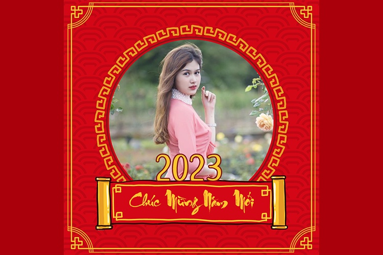 Khung ảnh avatar Tết 2023